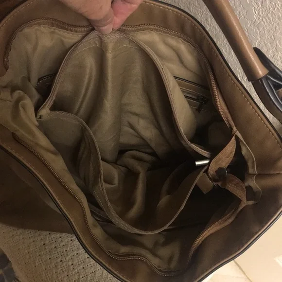 NWOT Taupe Bucket Bag (Vegan) - Picture 12 of 15